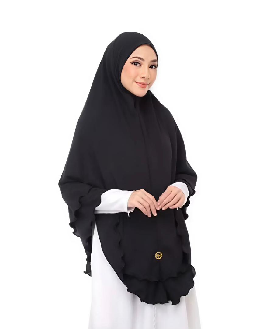 TUDUNG SARUNG UMRAH 2 Layer🧚♀️KAIN CEY SIZE✔️ S M L 3XL