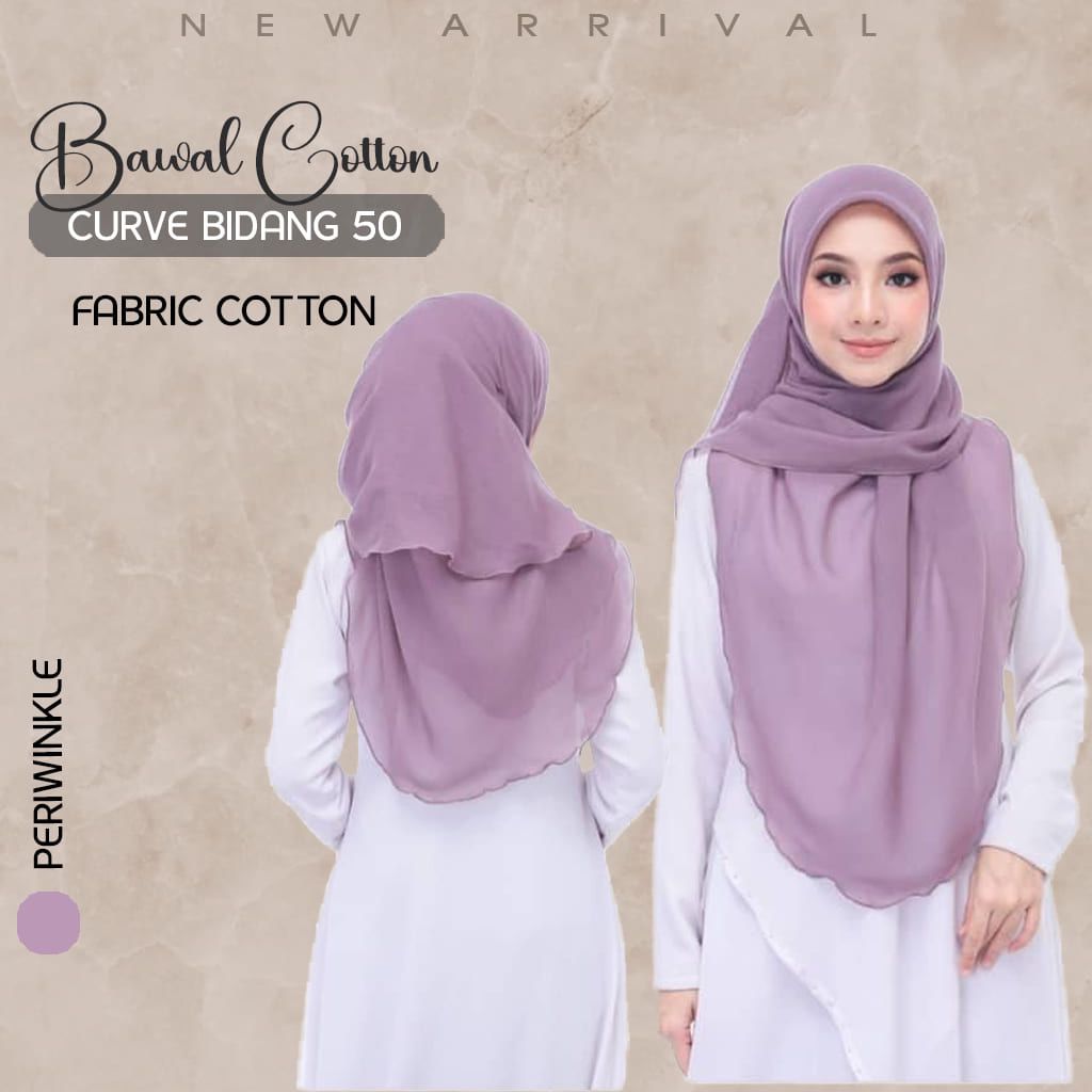 Tudung Bawal Cotton Curve Bidang 50π§π§π§π§ππππ