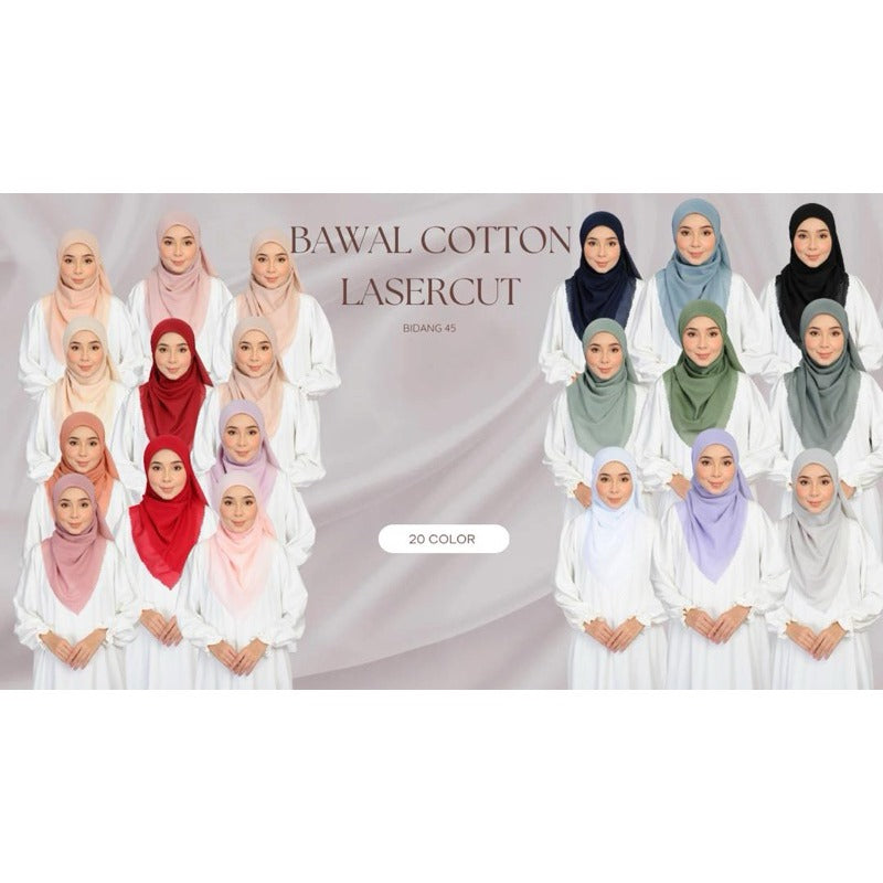 Bawal LaserCut Cotton Plain Bidding 45