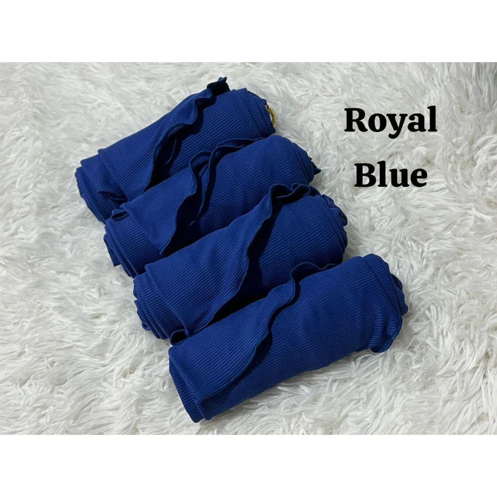 NEW HOT SELLING INSTANT BUDAK ANAK2 SARUNG TUDUNG LAYLA RIBBED PLAIN PLEATED