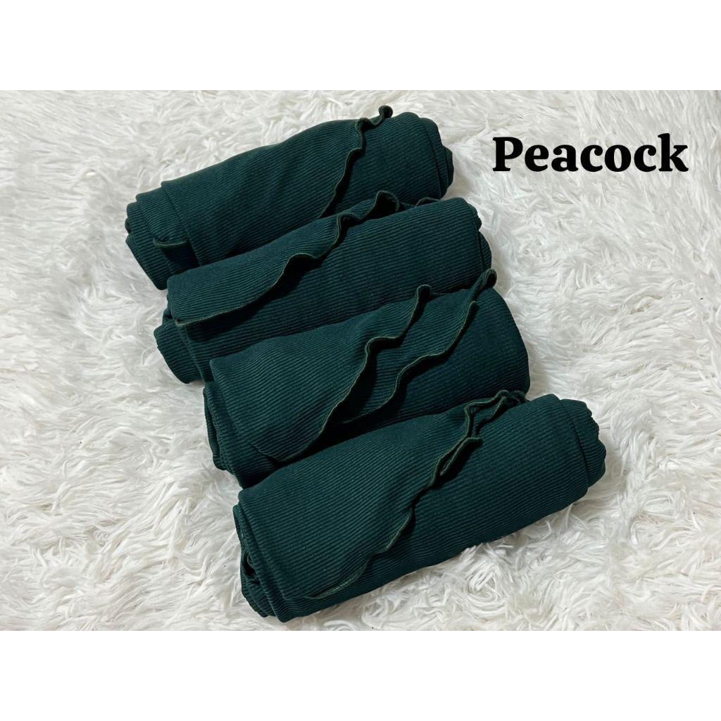 NEW HOT SELLING INSTANT BUDAK ANAK2 SARUNG TUDUNG LAYLA RIBBED PLAIN PLEATED