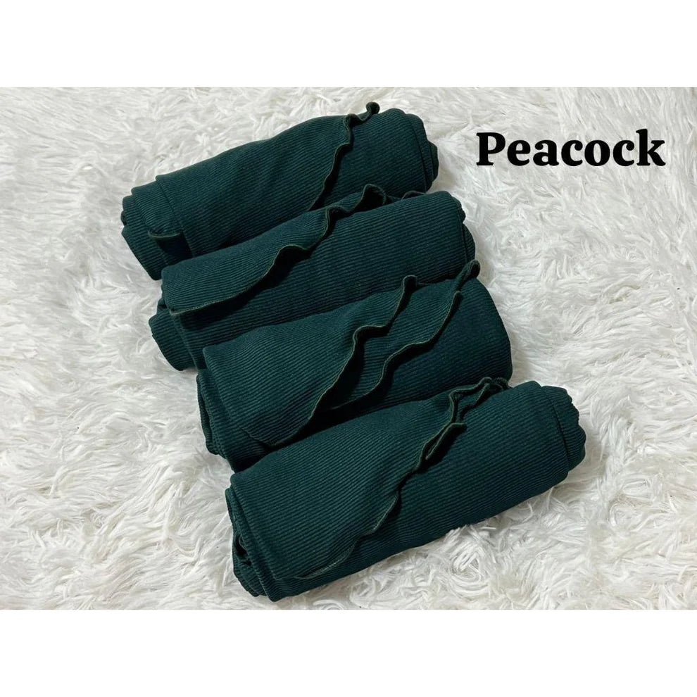 NEW HOT SELLING INSTANT BUDAK ANAK2 SARUNG TUDUNG LAYLA RIBBED PLAIN PLEATED