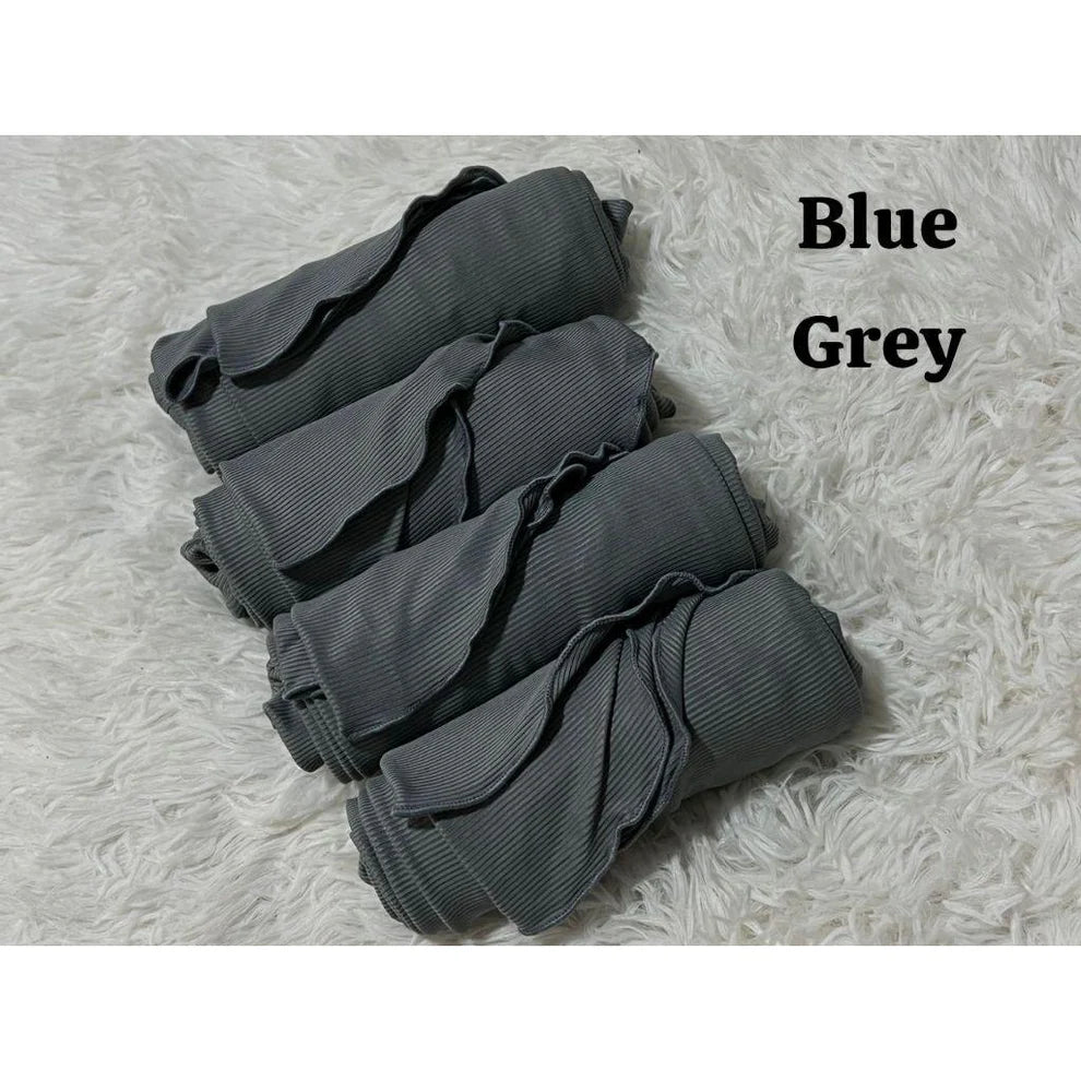 NEW HOT SELLING INSTANT BUDAK ANAK2 SARUNG TUDUNG LAYLA RIBBED PLAIN PLEATED
