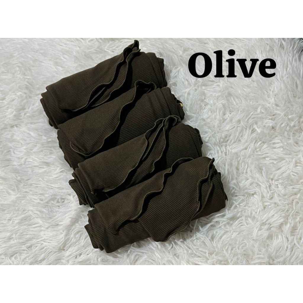 NEW HOT SELLING INSTANT BUDAK ANAK2 SARUNG TUDUNG LAYLA RIBBED PLAIN PLEATED